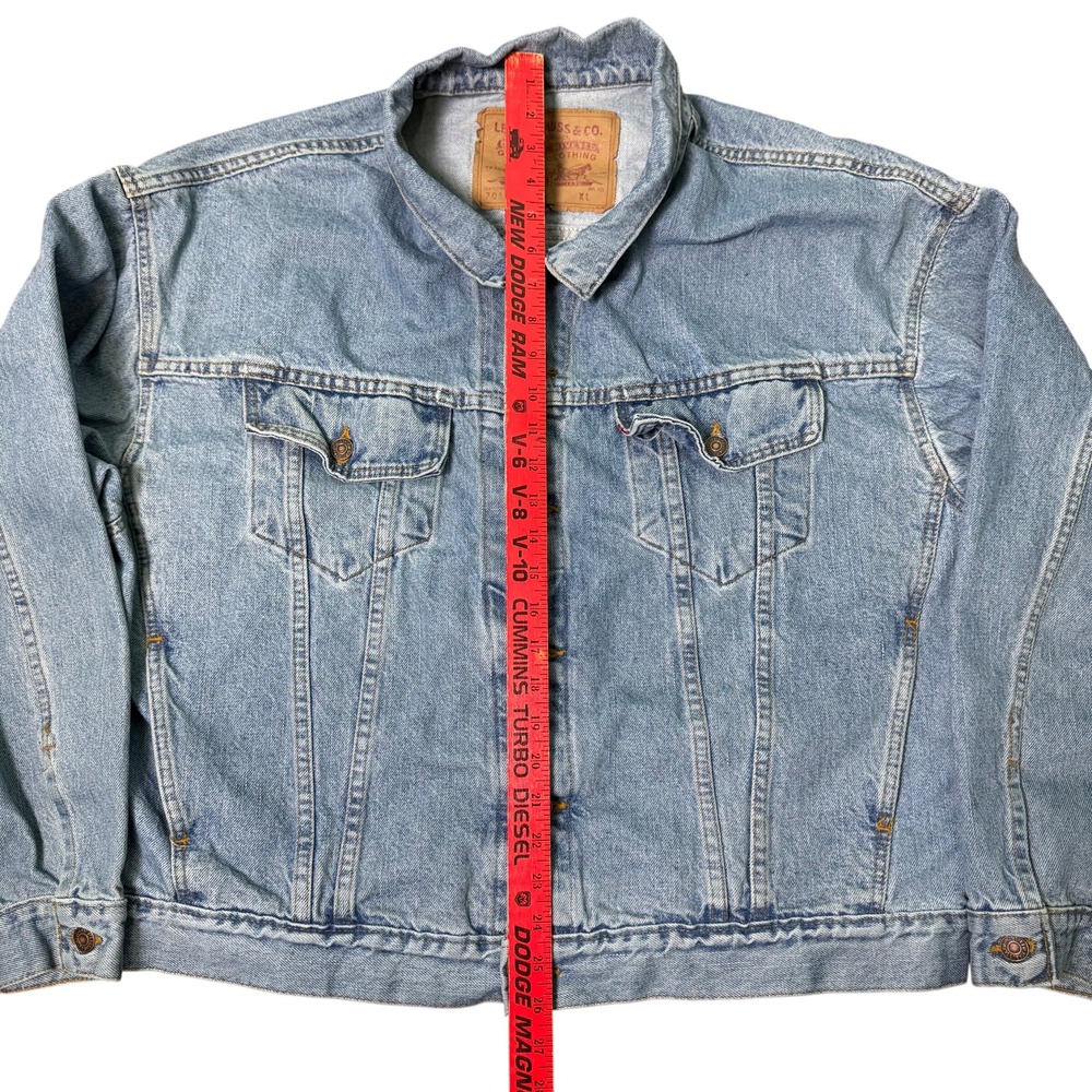 Vintage Levi's Type III Trucker Jacket 80s 90s Big Logo Patch Mens XL 70598-0711 - Picture 4 of 7